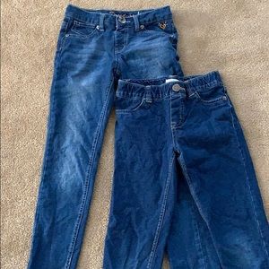 Two pair of jeans. Justice and children’s Place.